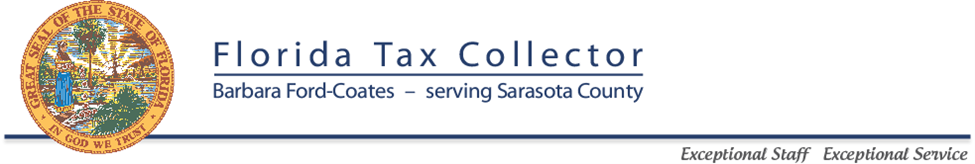 Sarasota County Business Tax Renewal Due Sept 30th